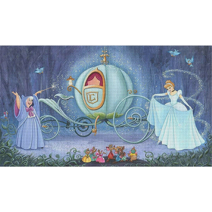 Cinderella And Fairy Godmother - 11CT Stamped Cross Stitch 67*40CM