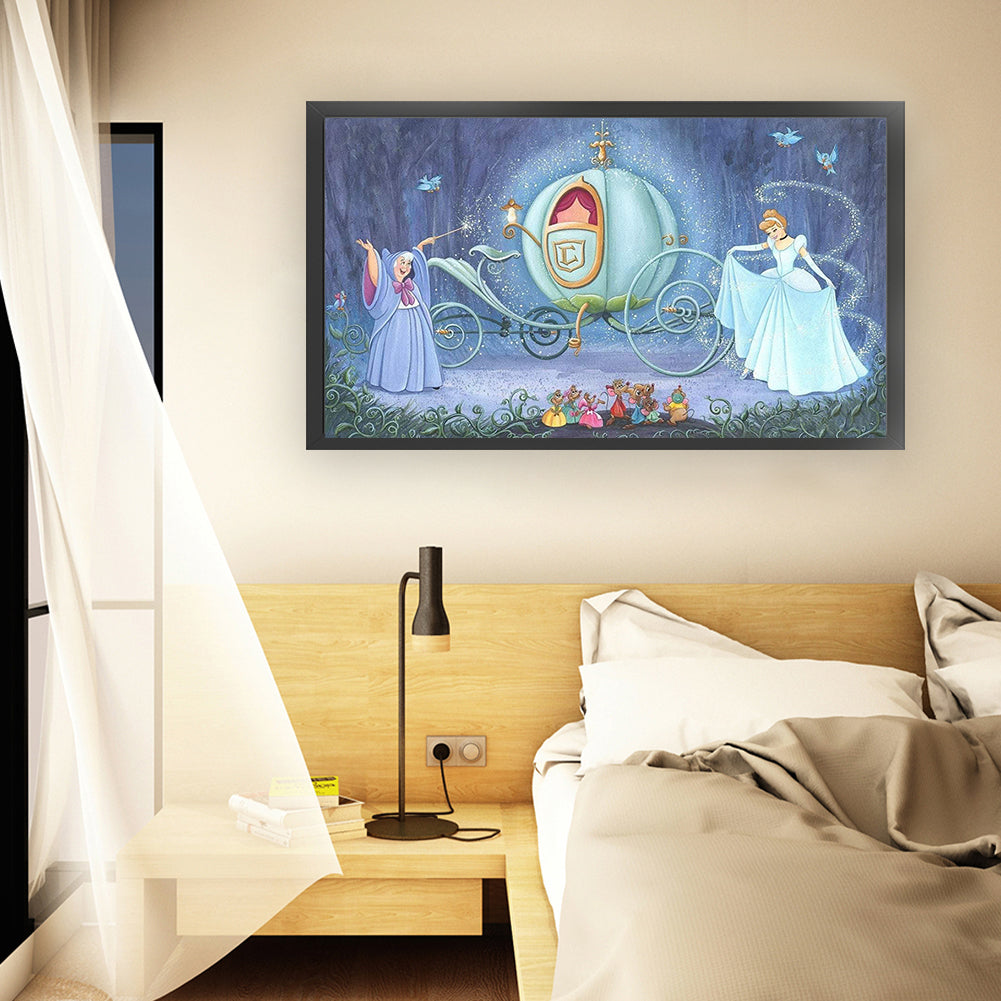 Cinderella And Fairy Godmother - 11CT Stamped Cross Stitch 67*40CM