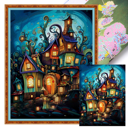 Fantasy House - 16CT Stamped Cross Stitch 45*60CM