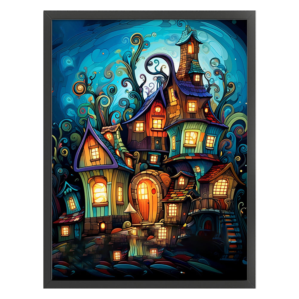 Fantasy House - 16CT Stamped Cross Stitch 45*60CM