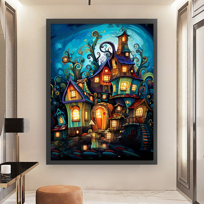 Fantasy House - 16CT Stamped Cross Stitch 45*60CM