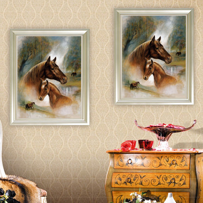 Horses - Full Round Drill Diamond Painting 30*40CM