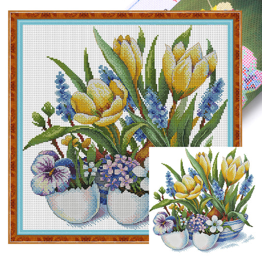 Call Of Spring - 14CT Stamped Cross Stitch 35*37CM(Joy Sunday)