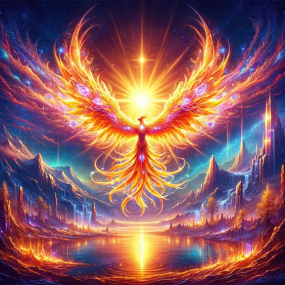 Gorgeous Phoenix - Full Round Drill Diamond Painting 30*30CM