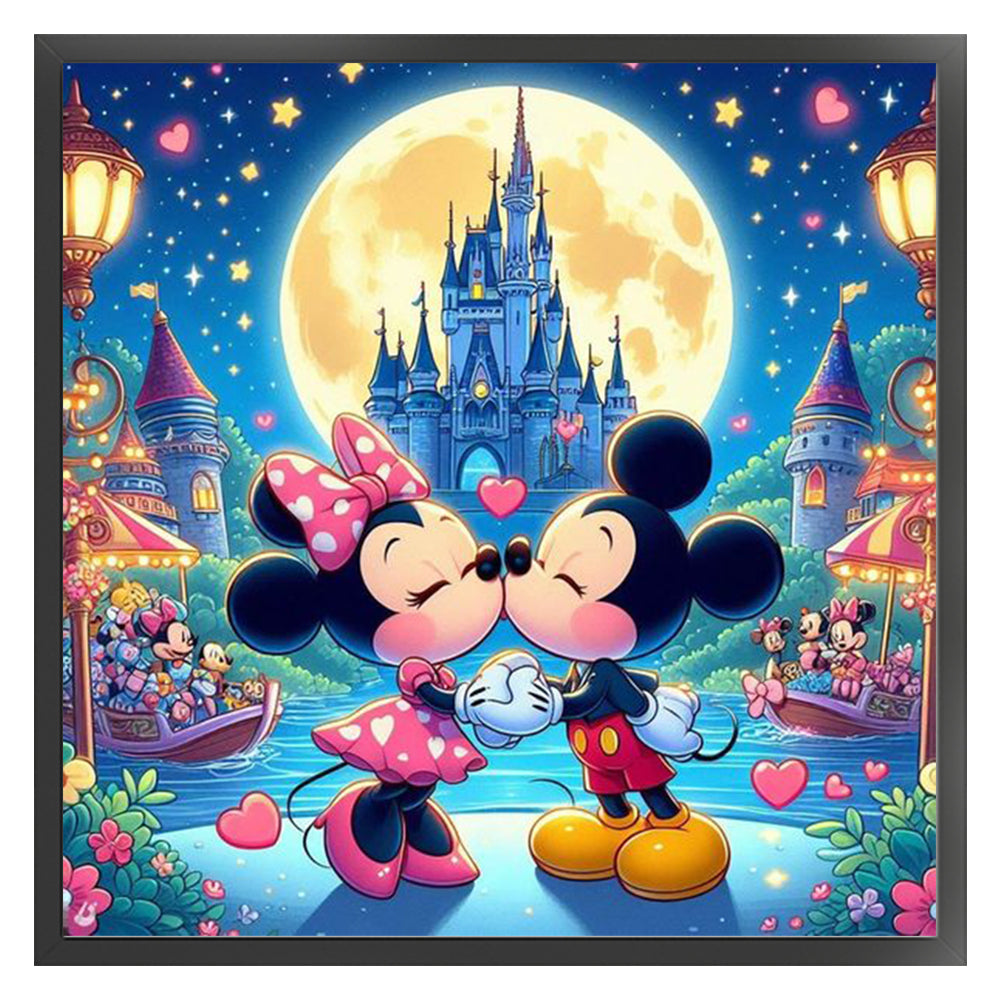 Mickey And Minnie - 11CT Stamped Cross Stitch 45*45CM