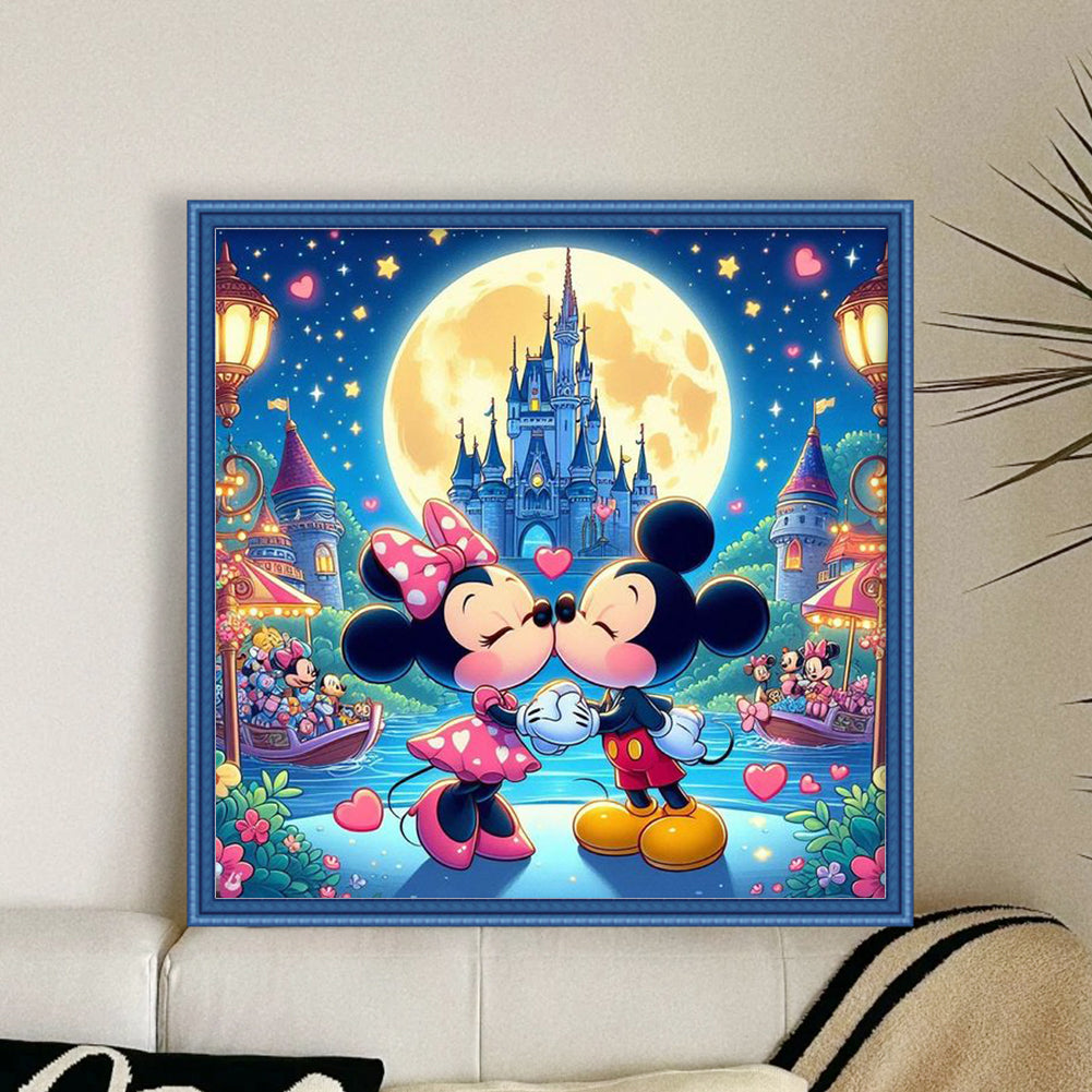 Mickey And Minnie - 11CT Stamped Cross Stitch 45*45CM