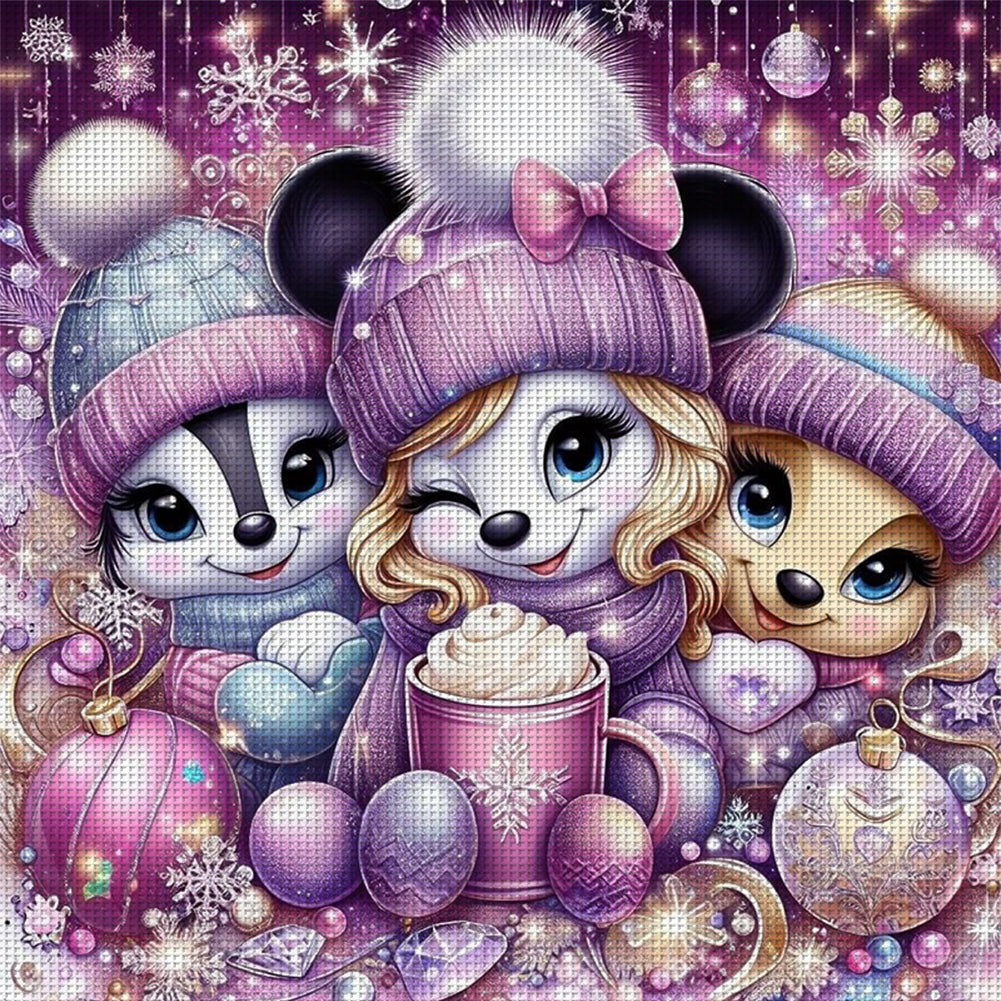 Minnie And Friends - 11CT Stamped Cross Stitch 45*45CM