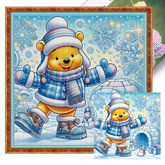 Winnie The Pooh - 11CT Stamped Cross Stitch 45*45CM