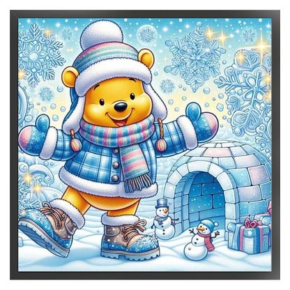 Winnie The Pooh - 11CT Stamped Cross Stitch 45*45CM