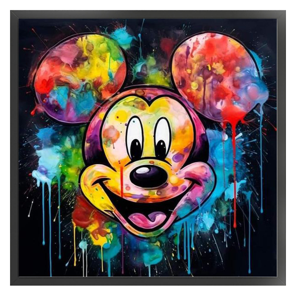 Mickey Head - 11CT Stamped Cross Stitch 40*40CM