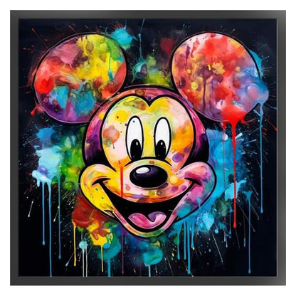 Mickey Head - 11CT Stamped Cross Stitch 40*40CM