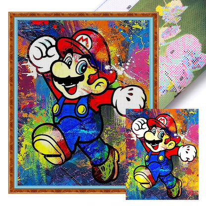 Mario - 11CT Stamped Cross Stitch 40*50CM