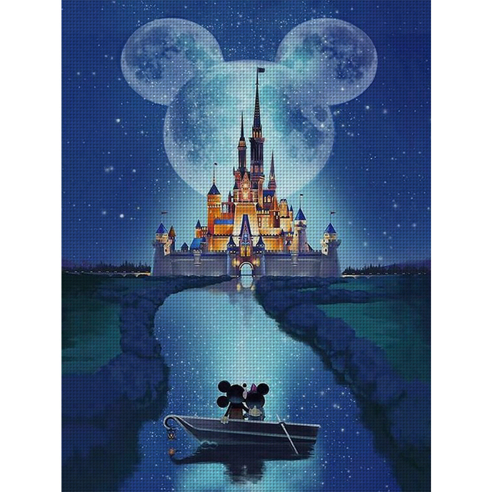 Mickey And Minnie - 11CT Stamped Cross Stitch 40*55CM