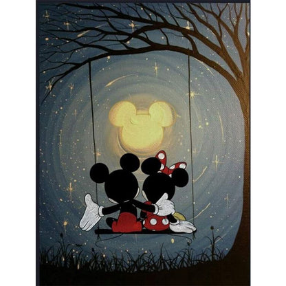 Mickey And Minnie - 11CT Stamped Cross Stitch 40*55CM