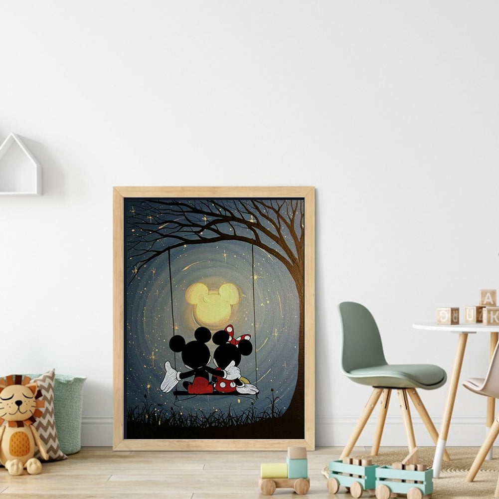 Mickey And Minnie - 11CT Stamped Cross Stitch 40*55CM