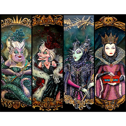 Disney Villains - 11CT Stamped Cross Stitch 60*50CM