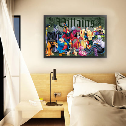 Disney Villains - 11CT Stamped Cross Stitch 70*45CM