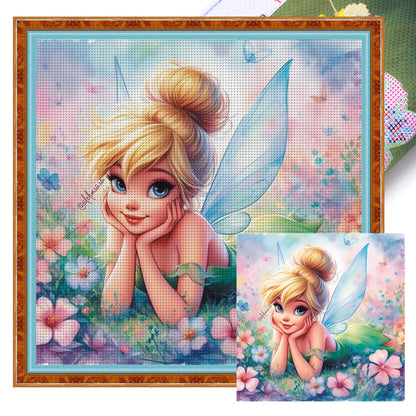 Disney-Tinker Bell Elf - 11CT Stamped Cross Stitch 40*40CM