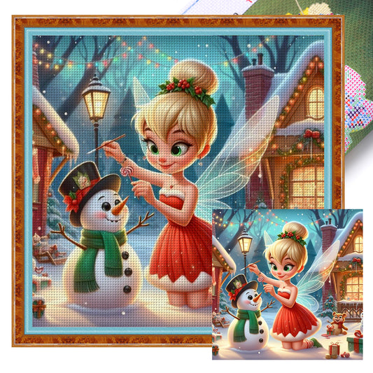 Disney-Tinker Bell Elf - 11CT Stamped Cross Stitch 40*40CM