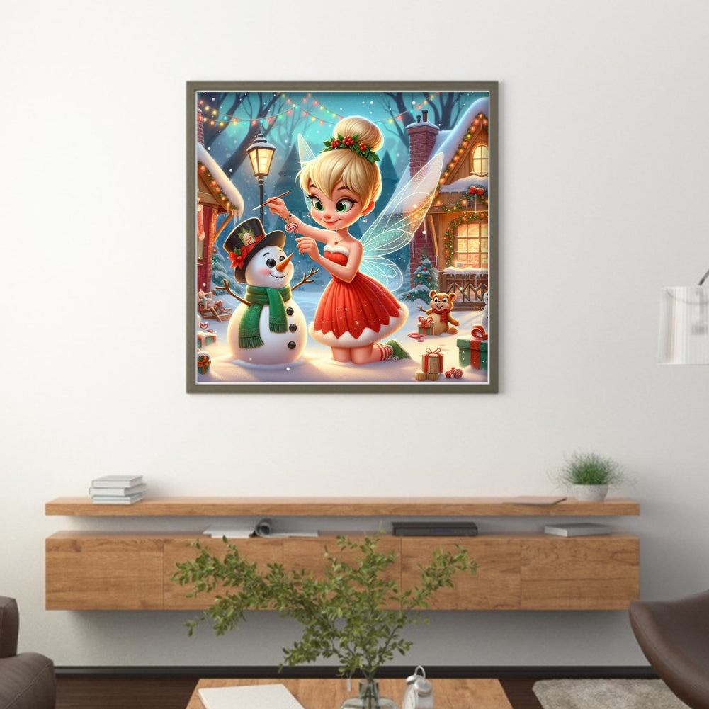 Disney-Tinker Bell Elf - 11CT Stamped Cross Stitch 40*40CM