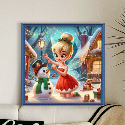 Disney-Tinker Bell Elf - 11CT Stamped Cross Stitch 40*40CM