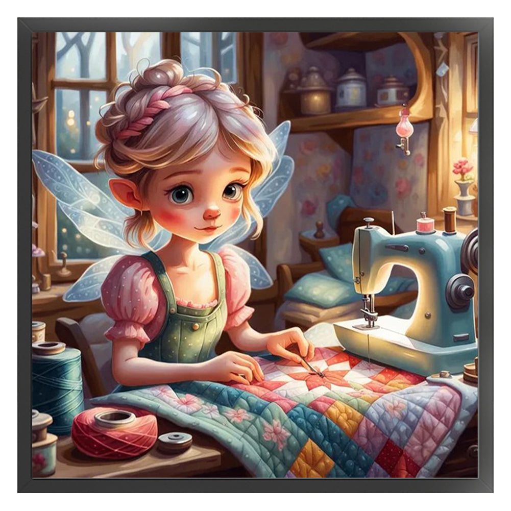 Disney-Tinker Bell Elf - 11CT Stamped Cross Stitch 40*40CM