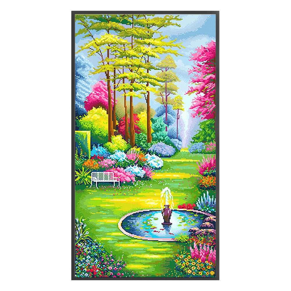 Secret Garden 1 - 11CT Stamped Cross Stitch 50*90CM(Spring)