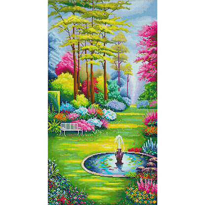 Secret Garden 1 - 11CT Stamped Cross Stitch 50*90CM(Spring)