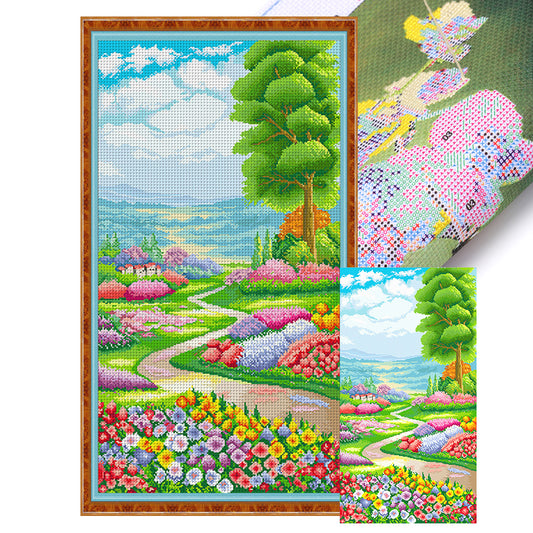 Secret Garden 2 - 11CT Stamped Cross Stitch 50*90CM(Spring)