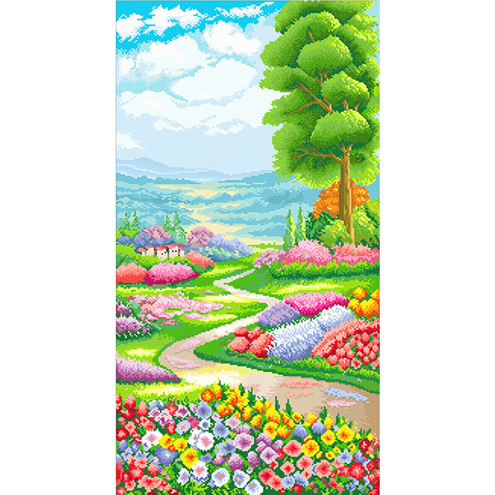 Secret Garden 2 - 11CT Stamped Cross Stitch 50*90CM(Spring)