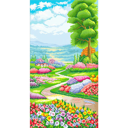 Secret Garden 2 - 11CT Stamped Cross Stitch 50*90CM(Spring)