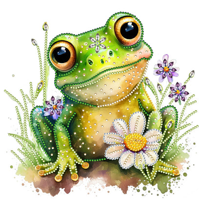 Pond Frog - Special Shaped Drill Diamond Painting 30*30CM