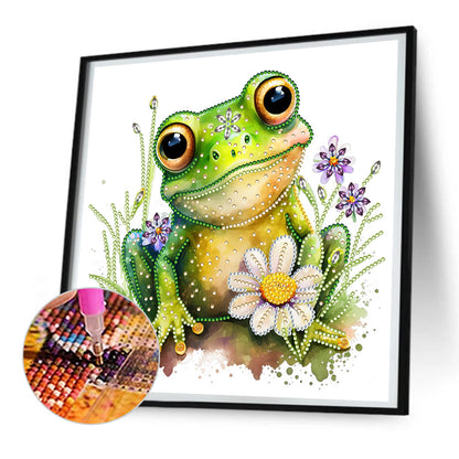 Pond Frog - Special Shaped Drill Diamond Painting 30*30CM