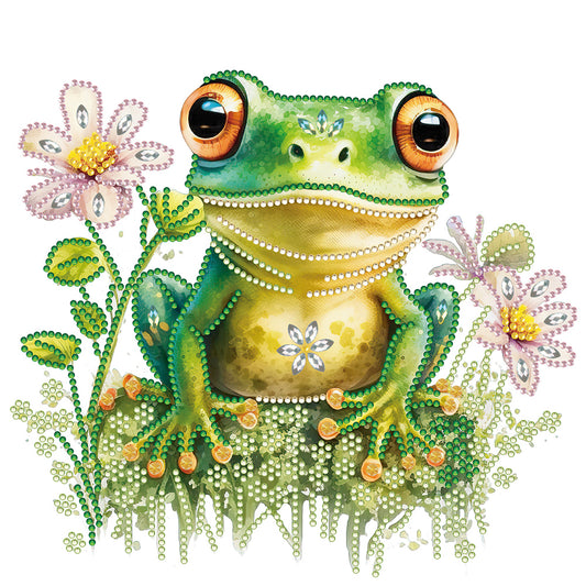 Pond Frog - Special Shaped Drill Diamond Painting 30*30CM