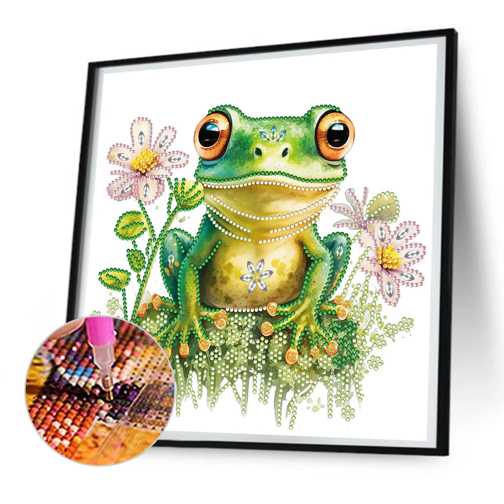 Pond Frog - Special Shaped Drill Diamond Painting 30*30CM