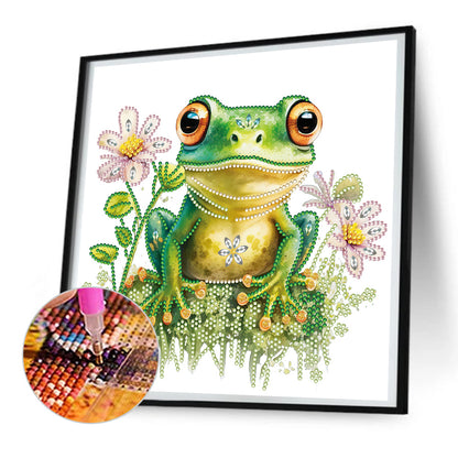 Pond Frog - Special Shaped Drill Diamond Painting 30*30CM