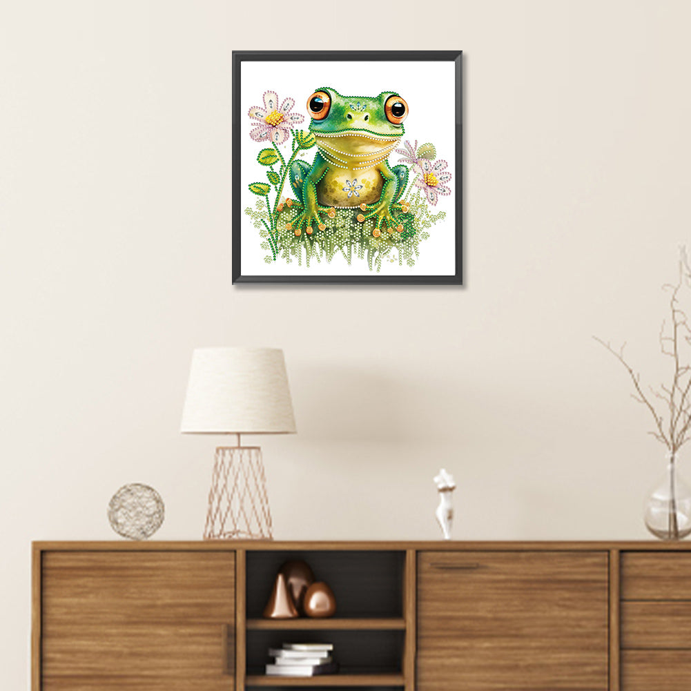 Pond Frog - Special Shaped Drill Diamond Painting 30*30CM