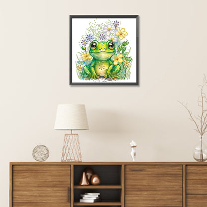 Pond Frog - Special Shaped Drill Diamond Painting 30*30CM