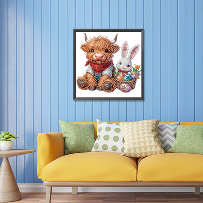 Highland Yak - Special Shaped Drill Diamond Painting 30*30CM