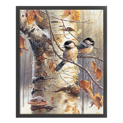 Bird On Branch - 18CT Stamped Cross Stitch 40*50CM