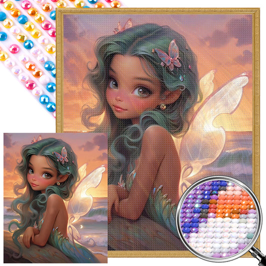 Fantasy Elf Girl - Full AB Round Drill Diamond Painting 40*50CM