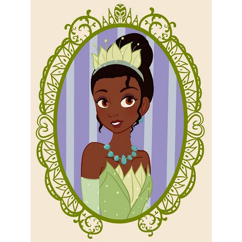 Disney Princess-Princess Tiana - Full Square Drill Diamond Painting 30*40CM