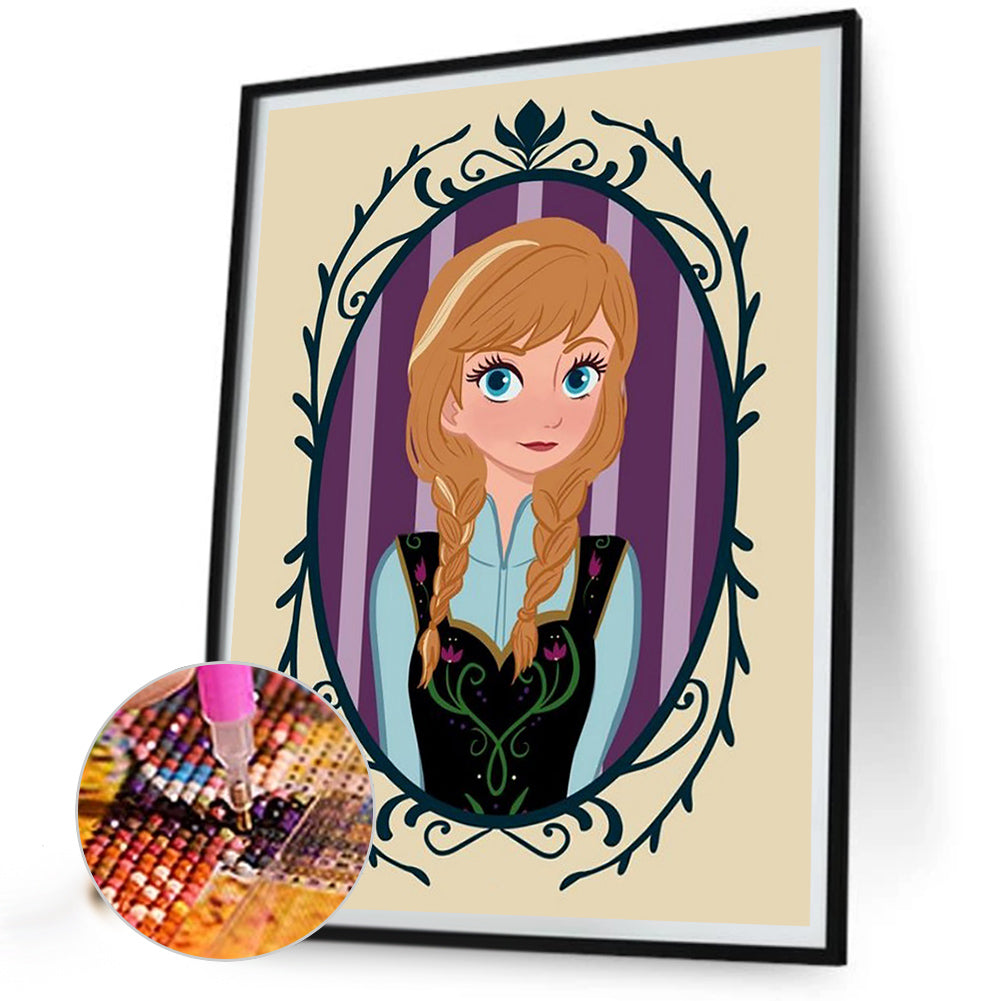 Disney Princess-Princess Anna - Full Square Drill Diamond Painting 30*40CM