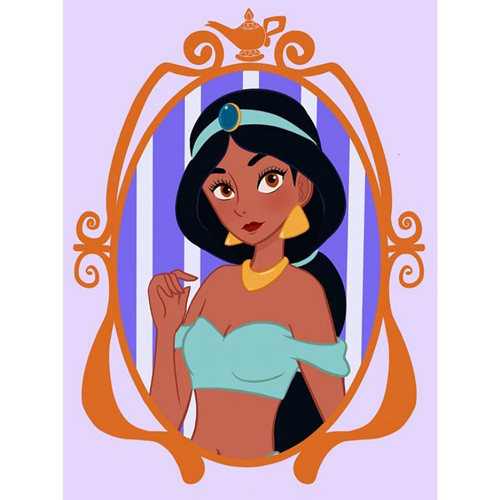 Disney Princess-Princess Jasmine - Full Square Drill Diamond Painting 30*40CM