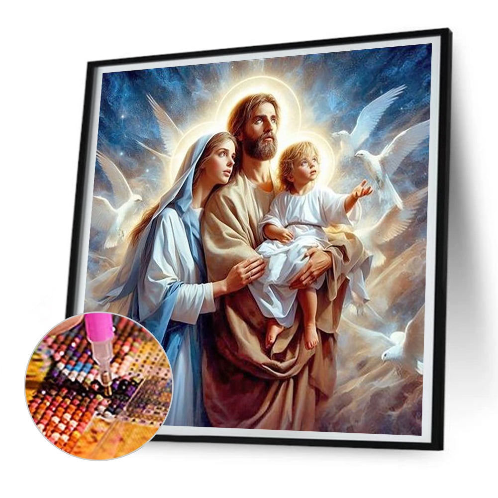 Jesus Family - Full Round Drill Diamond Painting 30*30CM