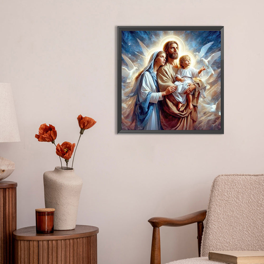 Jesus Family - Full Round Drill Diamond Painting 30*30CM