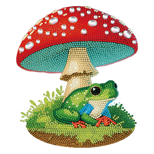 Special Shape Desktop Diamond Painting Art Home Decor (Mushroom Umbrella Frog 1)