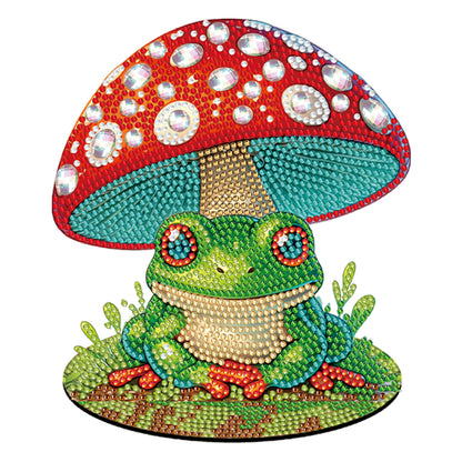 Special Shape Desktop Diamond Painting Art Home Decor (Mushroom Umbrella Frog 2)