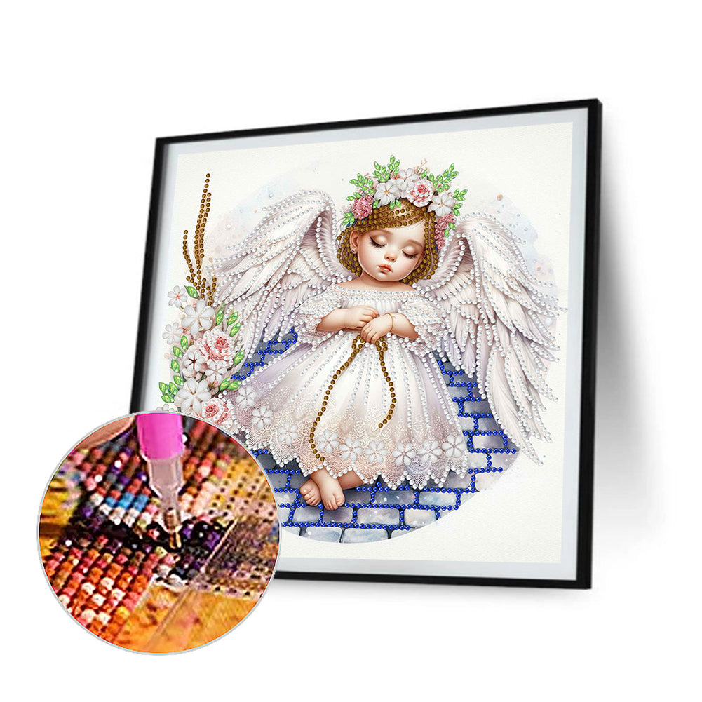 Angel Child - Special Shaped Drill Diamond Painting 30*30CM