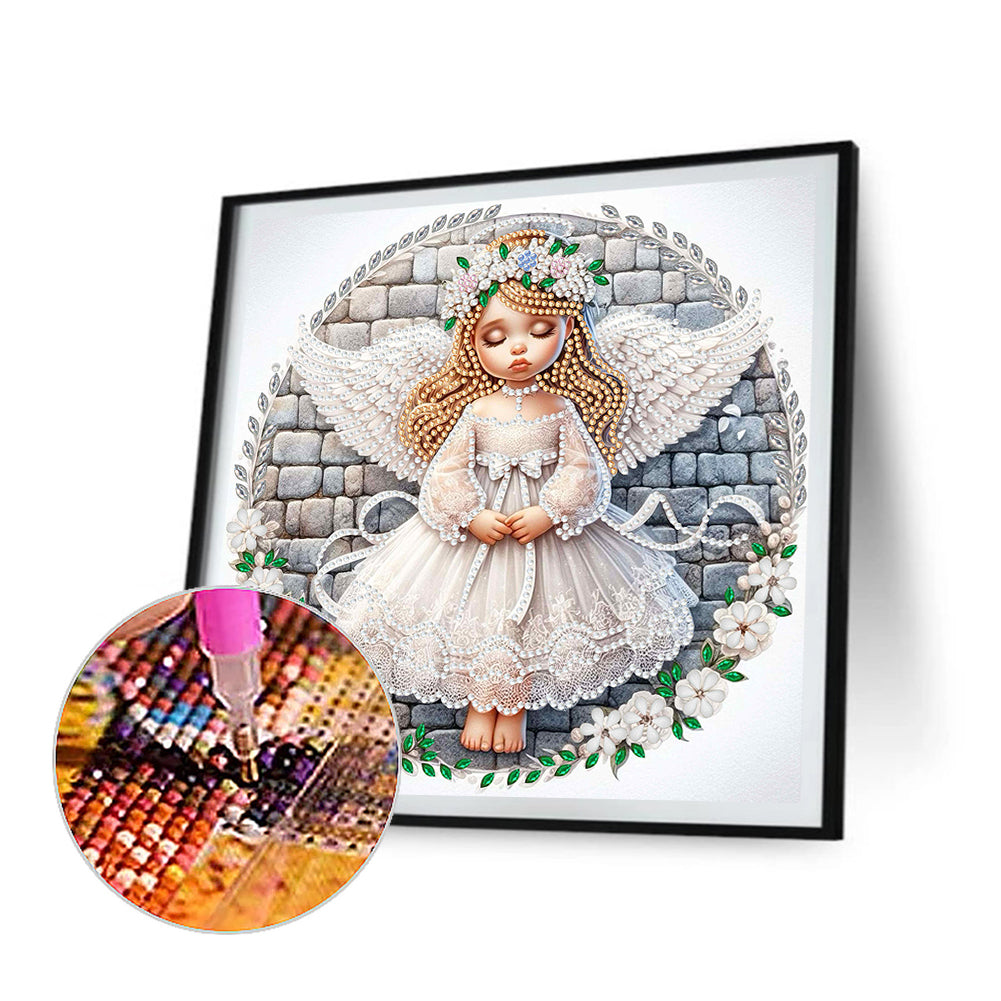 Angel Child - Special Shaped Drill Diamond Painting 30*30CM